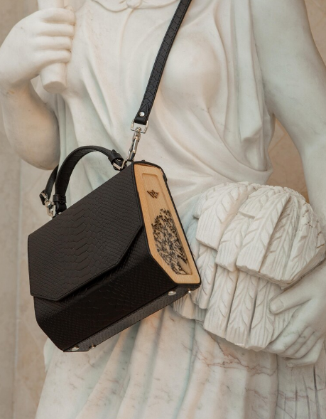 Chic Black Python Bag