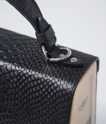 Chic Black Python Bag