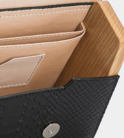 Chic Black Python Bag